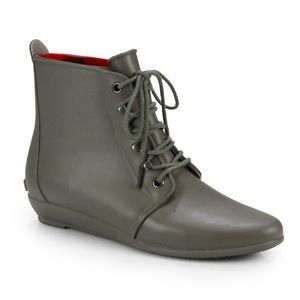 Loeffler Randall lace up rain boots